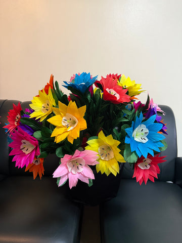 Colorful Flower Pot from Silks VIP by Tora Magic