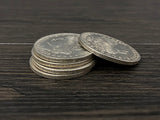 Morgan Dollar Shell and Coin Set (4 Coins 1 Shell) by Oliver Magic