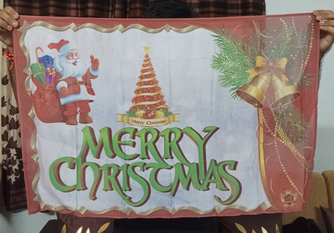 Merry Christmas Message Silk (20" X 30")