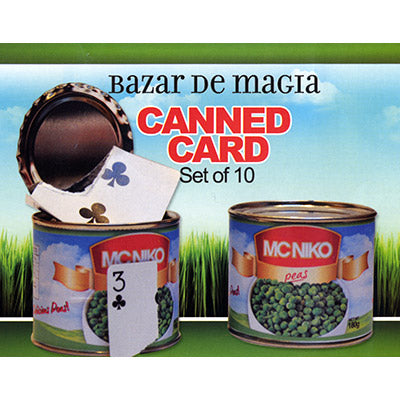 Canned Card (Red) ( Set of 10 Cans ) by Bazar de Magia