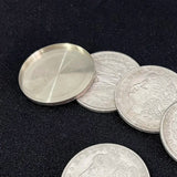Cupronickel Morgan Dollar Shell and Coin Set (5 coins and 2 shells) by Oliver Magic