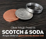 Scotch & Soda (Morgan Dollar and Queen Victoria Ancient Coin) by Oliver Magic