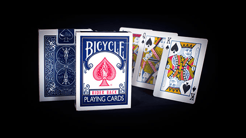 Bicycle Rider Back Playing Cards Blue by USPCC V2 MAGIC SHOP