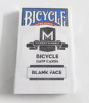 Blank Face Bicycle Cards - Blue - V2 MAGIC SHOP