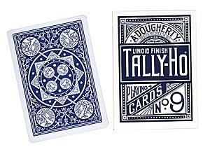 Cards Tally Ho Fan Back Poker size (Blue) - V2 MAGIC SHOP