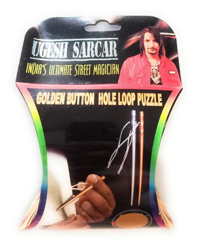 Golden Button Hole Loop Puzzle Deluxe - V2 MAGIC SHOP