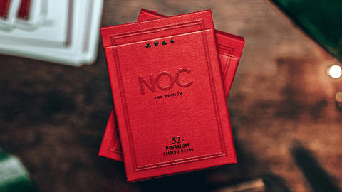 NOC Pro 2021 (Burgundy Red) Playing Cards - V2 MAGIC SHOP