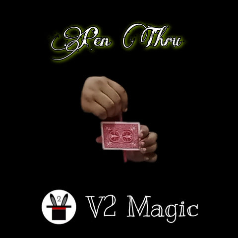 Pen Through Card - V2 MAGIC SHOP