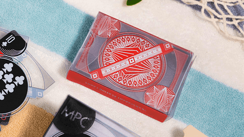 Red Transparent Playing Cards by MPC - V2 MAGIC SHOP