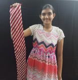 Split zebra silk (red & white) - V2 MAGIC SHOP