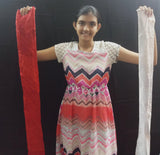 Split zebra silk (red & white) - V2 MAGIC SHOP