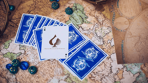 The Hidden King Blue Luxury Edition Playing Cards by BOMBMAGIC - V2 MAGIC SHOP